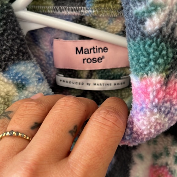 Martine Rose Floral Space Dye Fleece Oversized XS - Picture 2 of 3